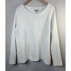 GH Bass Women’s Ivory pullover sweater size XL crew soft cottagecore casual